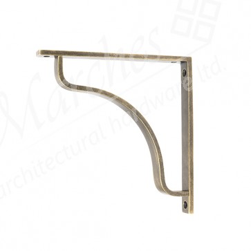 Abingdon Shelf Bracket (200mm x 200mm) - Burnished Brass