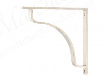 Abingdon Shelf Bracket (200mm x 200mm) - Polished Nickel