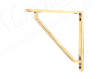 Barton Shelf Bracket (150mm x 150mm) - Aged Brass