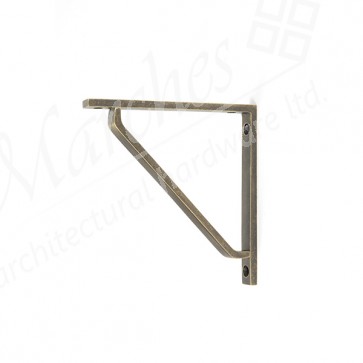 Barton Shelf Bracket (150mm x 150mm) - Burnished Brass