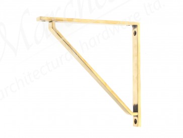 Barton Shelf Bracket (200mm x 200mm) - Aged Brass