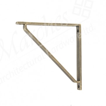 Barton Shelf Bracket (200mm x 200mm) - Burnished Brass