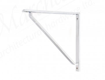Barton Shelf Bracket (200mm x 200mm) - Polished Chrome