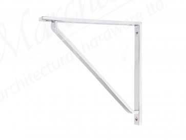 Barton Shelf Bracket (200mm x 200mm) - Polished Chrome