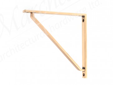 Barton Shelf Bracket (200mm x 200mm) - Polished Bronze