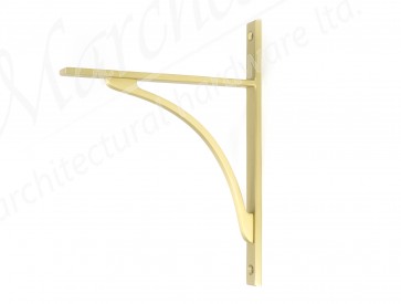 Apperley Shelf Bracket (260mm x 200mm) - Satin Brass