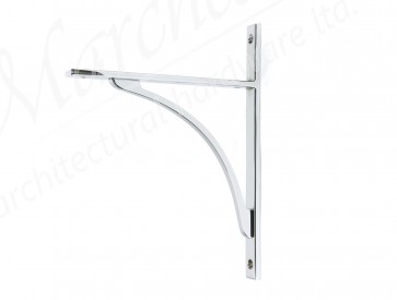 Apperley Shelf Bracket (260mm x 200mm) - Polished Chrome