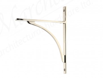 Apperley Shelf Bracket (260mm x 200mm) - Polished Nickel