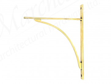 Apperley Shelf Bracket (314mm x 250mm) - Aged Brass