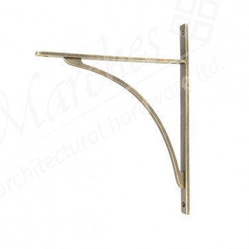Apperley Shelf Bracket (314mm x 250mm) - Burnished Brass