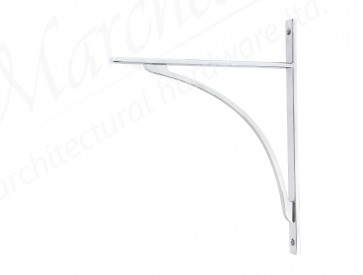 Apperley Shelf Bracket (314mm x 250mm) - Polished Chrome