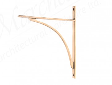 Apperley Shelf Bracket (314mm x 250mm) - Polished Bronze