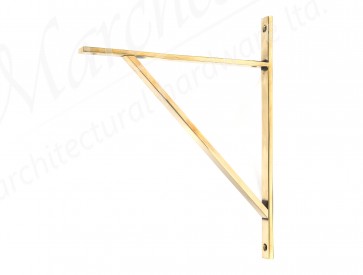 Chalfont Shelf Bracket (314mm x 250mm) - Aged Brass