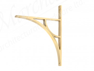 Tyne Shelf Bracket (260mm x 200mm) - Satin Brass