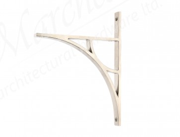 Tyne Shelf Bracket (260mm x 200mm) - Polished Nickel