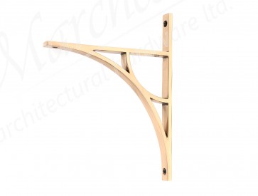 Tyne Shelf Bracket (260mm x 200mm) - Polished Bronze