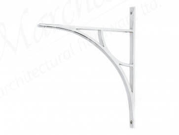 Tyne Shelf Bracket (314mm x 250mm) - Polished Chrome