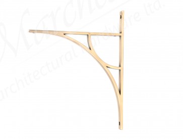 Tyne Shelf Bracket (314mm x 250mm) - Polished Bronze