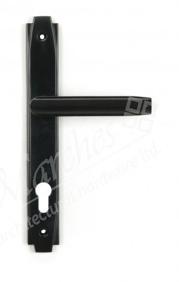 Art Deco Slimline Lever Espag. Lock Set - Aged Bronze