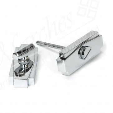 Art Deco Thumbturn - Polished Chrome
