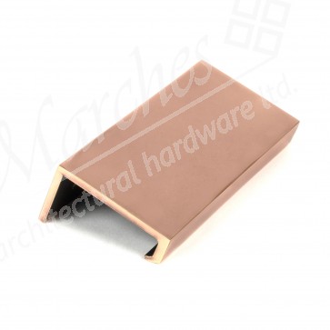 100mm Plain Edge Pull - Polished Bronze