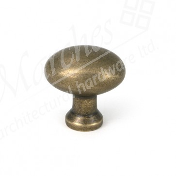 Moore Cabinet Knob - 32mm - Burnished Brass