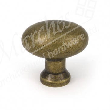 Moore Cabinet Knob - 38mm - Burnished Brass