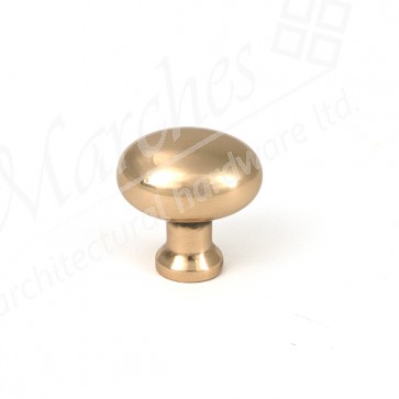Moore Cabinet Knob - 25mm - Polished Bronze