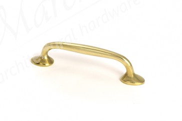 Moore Pull Handle - Small - Polished Brass