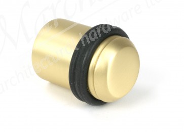 Floor Mounted Door Stop - Satin Brass
