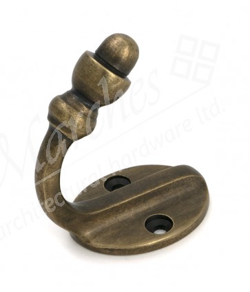Coat Hook - Burnished Brass