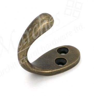 Celtic Single Robe Hook - Burnished Brass