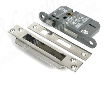 2½" 5 Lever BS Sash Lock - Polished Chrome