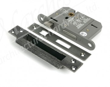 3" 5 Lever BS Sash Lock - Pewter Patina