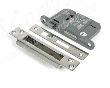 3" 5 Lever BS Sash Lock - Polished Chrome