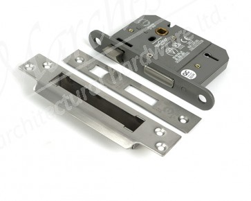 3" 5 Lever BS Sash Lock - Satin Chrome