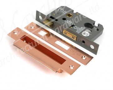 2½" Euro Profile Sash Lock - Polished Bronze