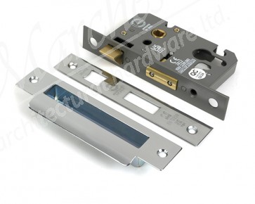 2½" Euro Profile Sash Lock - Polished Stainless Steel