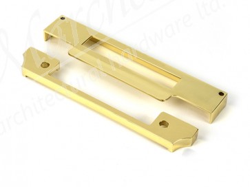 ½" Rebate Kit for Euro Sash Lock - Polished Brass
