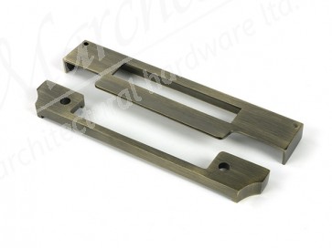 ½" Rebate Kit for Euro Sash Lock - Aged Brass