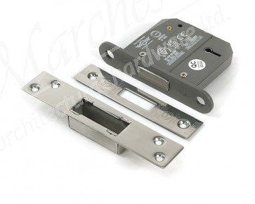 3" 5 Lever BS Dead Lock - Polished Chrome