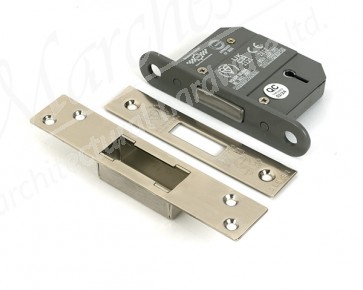 2½" 5 Lever BS Dead Lock KA - Polished Nickel