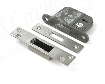 2½" 5 Lever BS Dead Lock KA - Satin Chrome