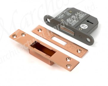 2½" 5 Lever BS Dead Lock KA - Polished Bronze