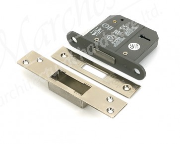 3" 5 Lever BS Dead Lock KA - Polished Nickel
