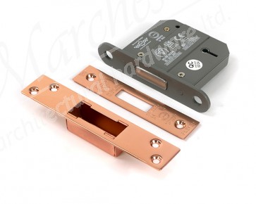 3" 5 Lever BS Dead Lock KA - Polished Bronze
