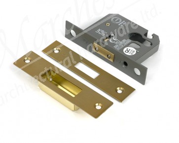 2½" Euro Profile Dead Lock - Satin Brass