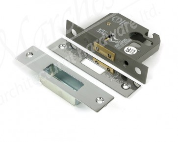 2½" Euro Profile Dead Lock - Polished Chrome