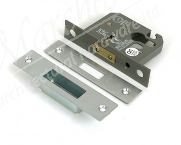 2½" Euro Profile Dead Lock - Satin Chrome