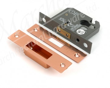 2½" Euro Profile Dead Lock - Polished Bronze